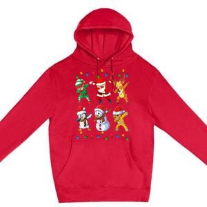 Dabbing Santa Elf Friends Christmas Funny Xmas Dab Premium Pullover Hoodie