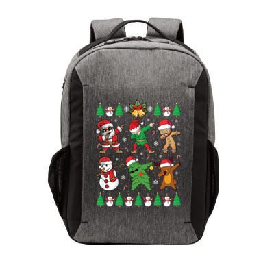 Dabbing Santa Elf Friends Ugly Xmas Sweater Dab Long Sleeve Vector Backpack