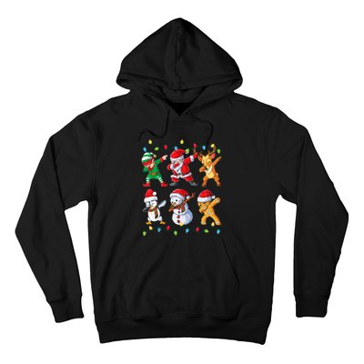 Dabbing Santa Elf Friends Christmas Hoodie