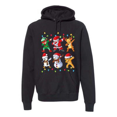 Dabbing Santa Elf Friends Christmas Premium Hoodie