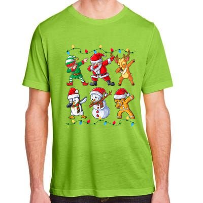 Dabbing Santa Elf Friends Christmas Xmas Dab Adult ChromaSoft Performance T-Shirt