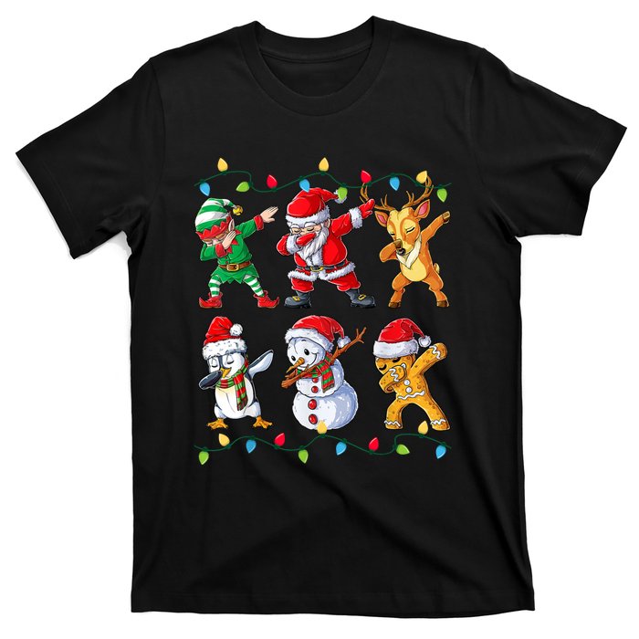 Dabbing Santa Elf Friends Christmas Xmas Dab T-Shirt