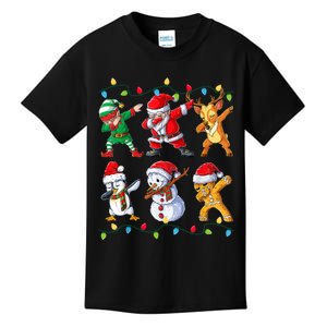 Dabbing Santa Elf Friends Christmas Xmas Dab Kids T-Shirt