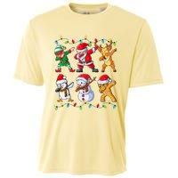 Dabbing Santa Elf Friends Christmas Boy Xmas Dab Cooling Performance Crew T-Shirt