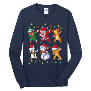 Dabbing Santa Elf Friends Christmas Boy Xmas Dab Tall Long Sleeve T-Shirt