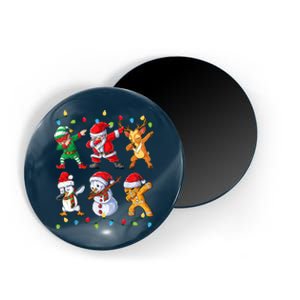 Dabbing Santa Elf Friends Christmas Boy Xmas Dab Magnet