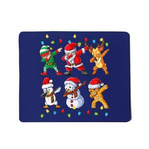 Dabbing Santa Elf Friends Christmas Boy Xmas Dab Mousepad