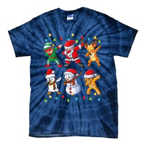 Dabbing Santa Elf Friends Christmas Boy Xmas Dab Tie-Dye T-Shirt