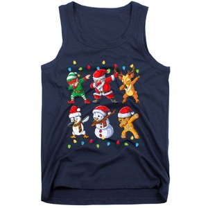 Dabbing Santa Elf Friends Christmas Boy Xmas Dab Tank Top