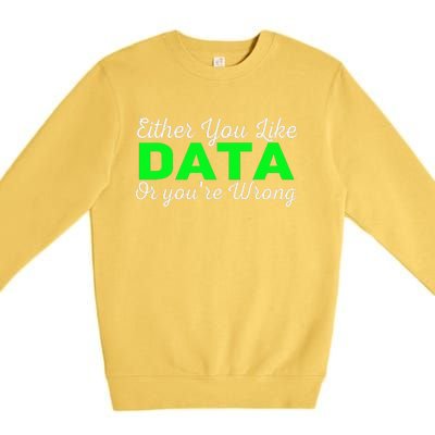 Data Science Engineer Statistics Analyst Finance Researchers Premium Crewneck Sweatshirt