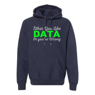 Data Science Engineer Statistics Analyst Finance Researchers Premium Hoodie