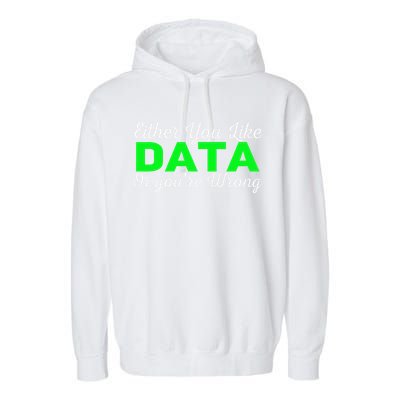 Data Science Engineer Statistics Analyst Finance Researchers Garment-Dyed Fleece Hoodie