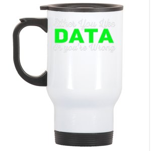 Data Science Engineer Statistics Analyst Finance Researchers Stainless Steel Travel Mug