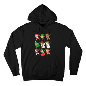 Dabbing Santa Elf Friends Christmas Hoodie