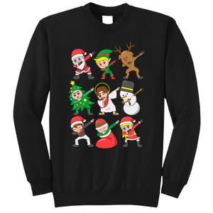 Dabbing Santa Elf Friends Christmas Sweatshirt