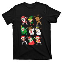 Dabbing Santa Elf Friends Christmas T-Shirt