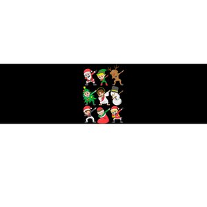 Dabbing Santa Elf Friends Christmas Bumper Sticker