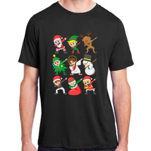 Dabbing Santa Elf Friends Christmas Adult ChromaSoft Performance T-Shirt