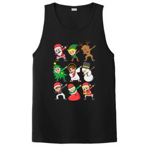 Dabbing Santa Elf Friends Christmas PosiCharge Competitor Tank