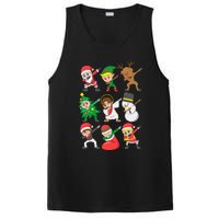 Dabbing Santa Elf Friends Christmas PosiCharge Competitor Tank