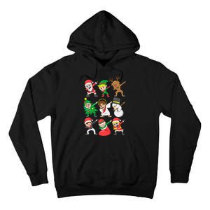 Dabbing Santa Elf Friends Christmas Tall Hoodie