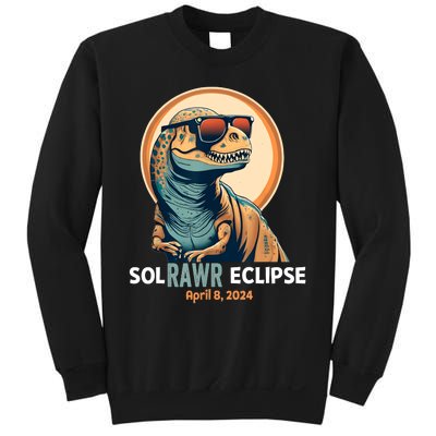 Dinosaur Solar Eclipse April 8 2024 Eclipse Trex Sweatshirt