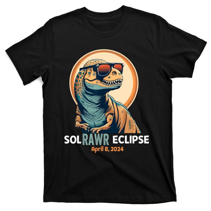 Dinosaur Solar Eclipse April 8 2024 Eclipse Trex T-Shirt