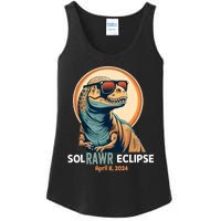 Dinosaur Solar Eclipse April 8 2024 Eclipse Trex Ladies Essential Tank