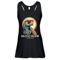 Dinosaur Solar Eclipse April 8 2024 Eclipse Trex Ladies Essential Flowy Tank