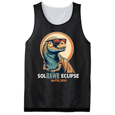 Dinosaur Solar Eclipse April 8 2024 Eclipse Trex Mesh Reversible Basketball Jersey Tank