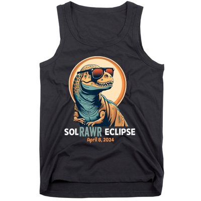 Dinosaur Solar Eclipse April 8 2024 Eclipse Trex Tank Top