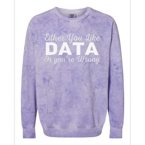 Data Science Engineer Statistics Analyst Finance Researchers Colorblast Crewneck Sweatshirt