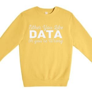 Data Science Engineer Statistics Analyst Finance Researchers Premium Crewneck Sweatshirt