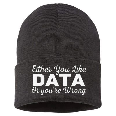 Data Science Engineer Statistics Analyst Finance Researchers Sustainable Knit Beanie