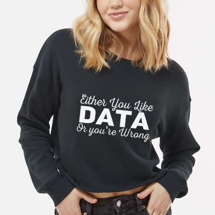 Data Science Engineer Statistics Analyst Finance Researchers Cropped Pullover Crew