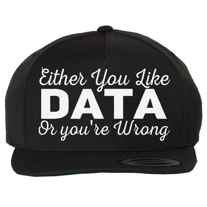 Data Science Engineer Statistics Analyst Finance Researchers Wool Snapback Cap