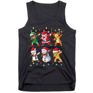 Dabbing Santa Elf Friends Christmas Xmas Dab Tank Top