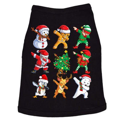 Dabbing Santa Elf Friends Christmas Doggie Tank