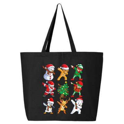 Dabbing Santa Elf Friends Christmas 25L Jumbo Tote