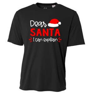 Dear Santa Funny Matching Family Christmas Pajamas Cooling Performance Crew T-Shirt