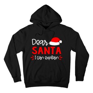 Dear Santa Funny Matching Family Christmas Pajamas Hoodie