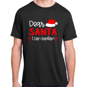 Dear Santa Funny Matching Family Christmas Pajamas Adult ChromaSoft Performance T-Shirt