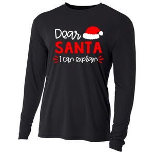 Dear Santa Funny Matching Family Christmas Pajamas Cooling Performance Long Sleeve Crew