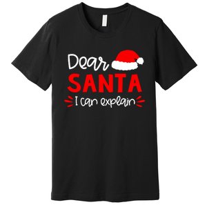 Dear Santa Funny Matching Family Christmas Pajamas Premium T-Shirt