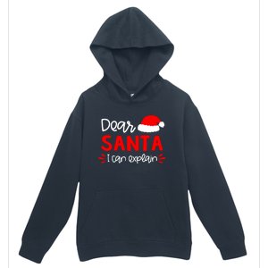 Dear Santa Funny Matching Family Christmas Pajamas Urban Pullover Hoodie