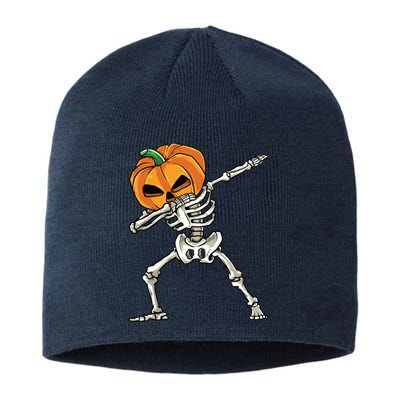 Dabbing Skeleton For Boy Halloween 2024 Sustainable Beanie