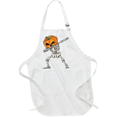 Dabbing Skeleton For Boy Halloween 2024 Full-Length Apron With Pockets