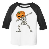 Dabbing Skeleton For Boy Halloween 2024 Toddler Fine Jersey T-Shirt