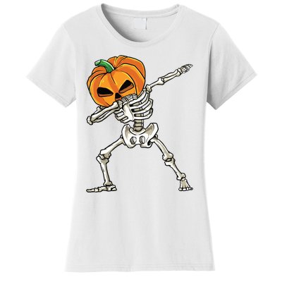 Dabbing Skeleton For Boy Halloween 2024 Women's T-Shirt