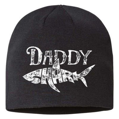 Daddy Shark Fathers Day Gifts Family Matching Dad Sustainable Beanie